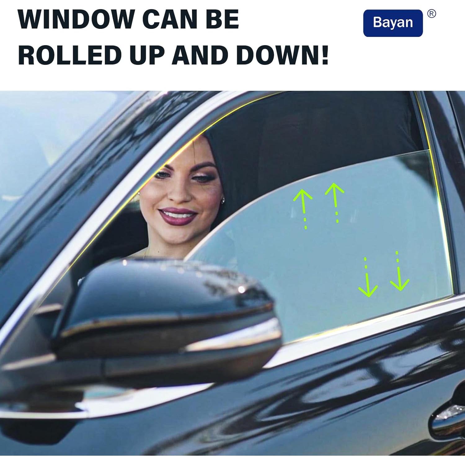 Cortina Solar Magnética Bayan para Ventana Lateral Conductor 2 Pzas