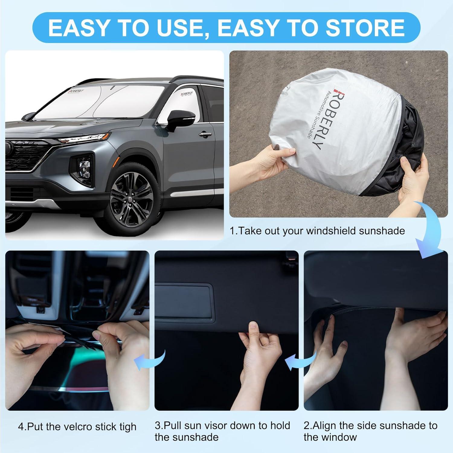 Protector Solar para Parabrisas Roberly 240T - Tamaño M