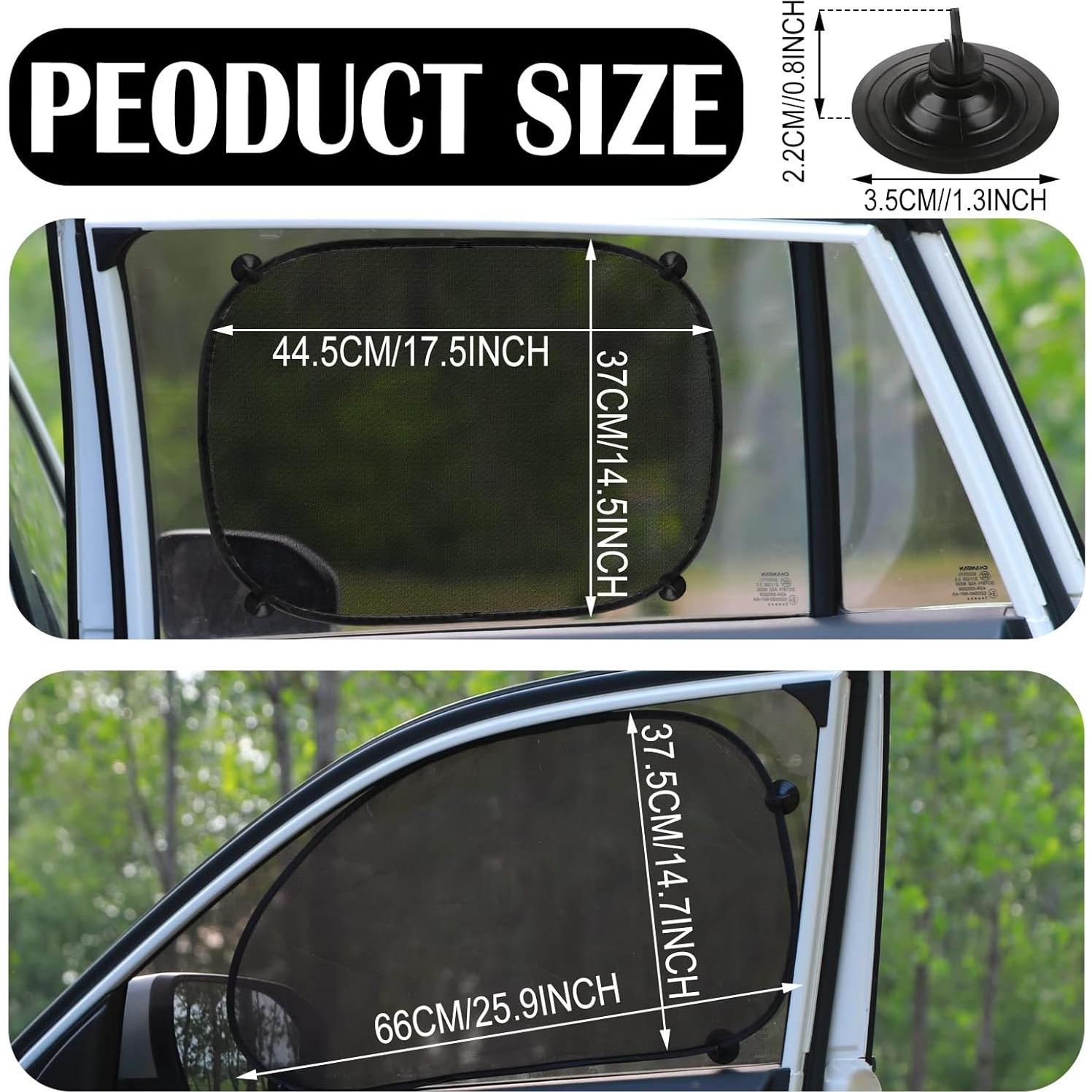 Sombrillas para Ventanas de Auto Tallew 4 Piezas Protector Solar
