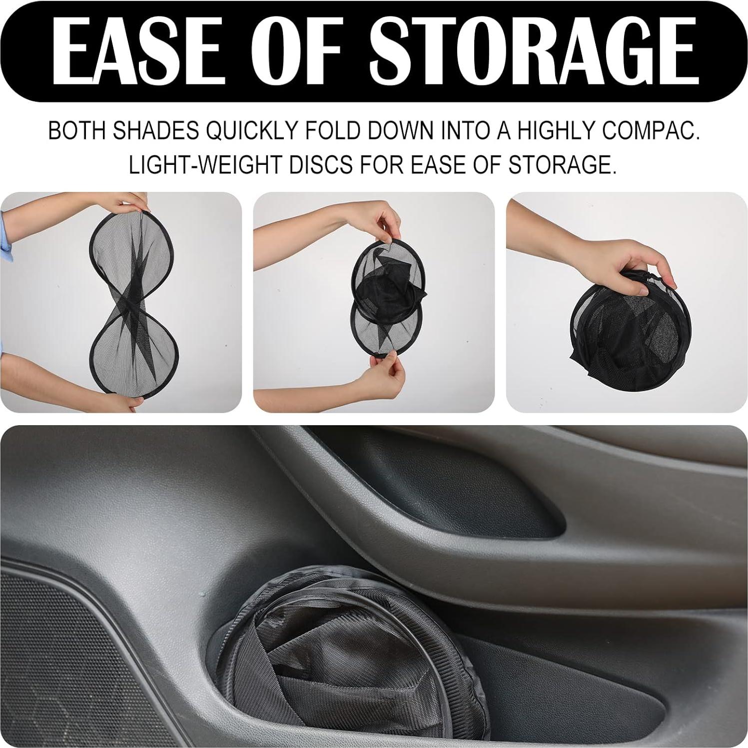 Sombrillas para Ventanas de Auto Tallew 4 Piezas Protector Solar