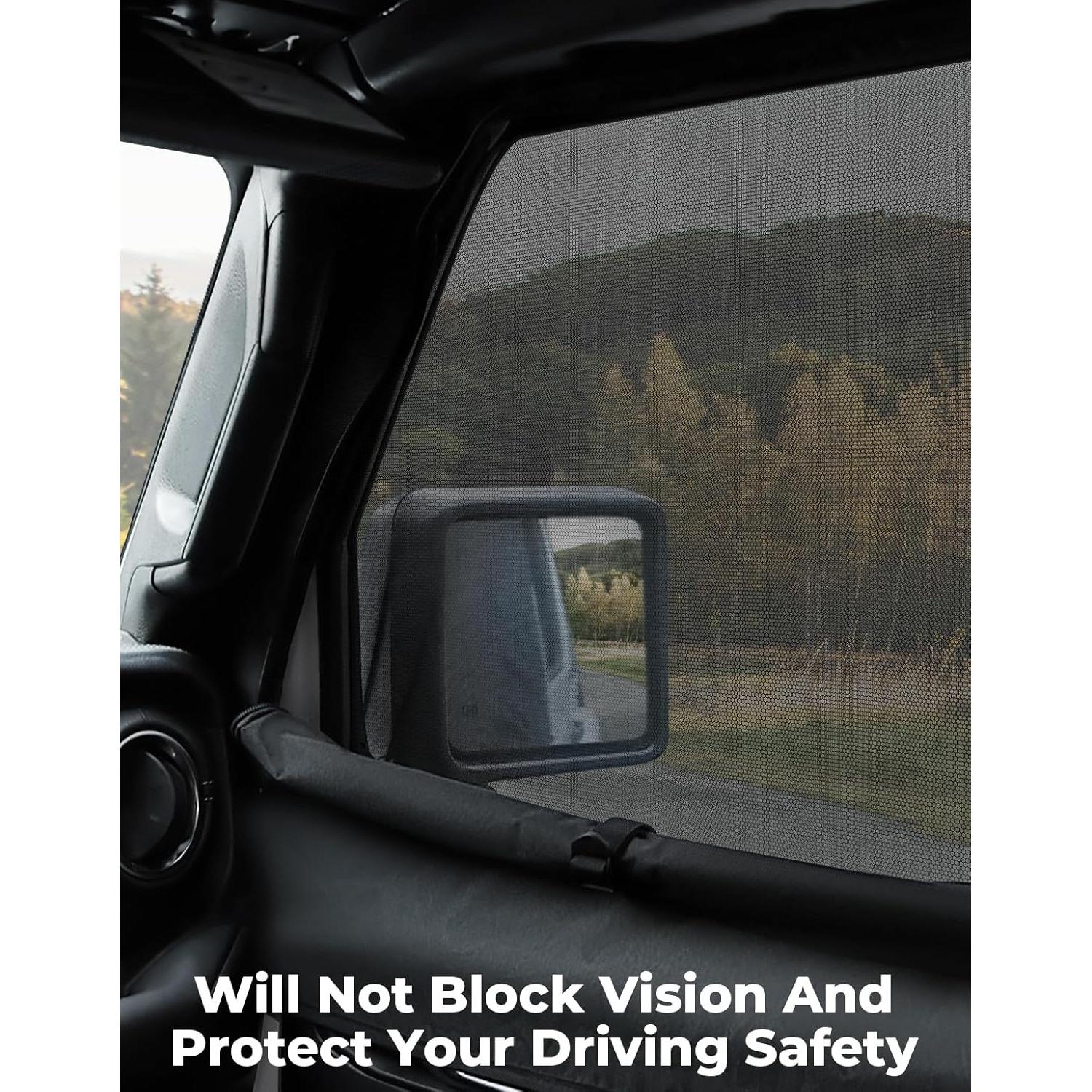 Pantalla Solar JOYTUTUS para Ventana Lateral Wrangler 2007-2024