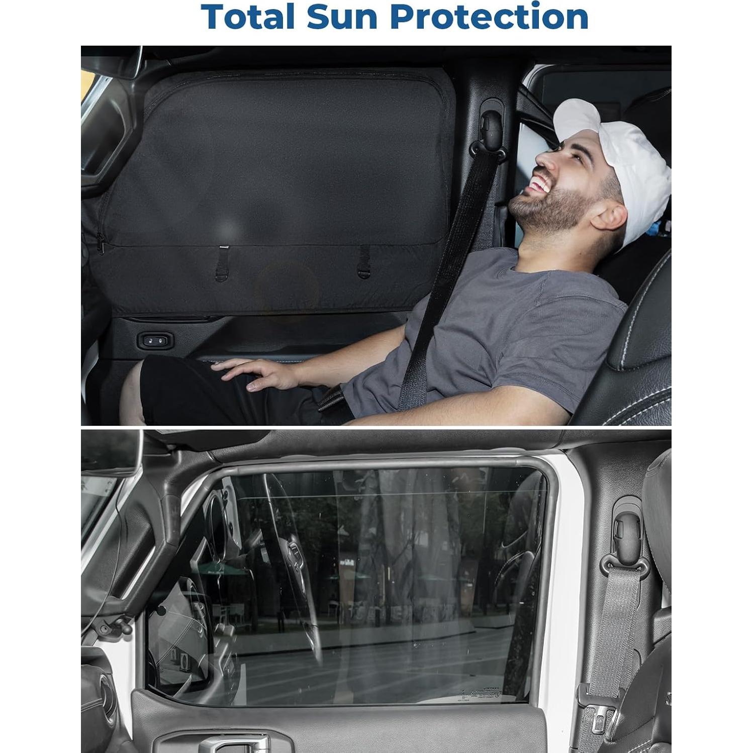 Pantalla Solar JOYTUTUS para Ventana Lateral Wrangler 2007-2024