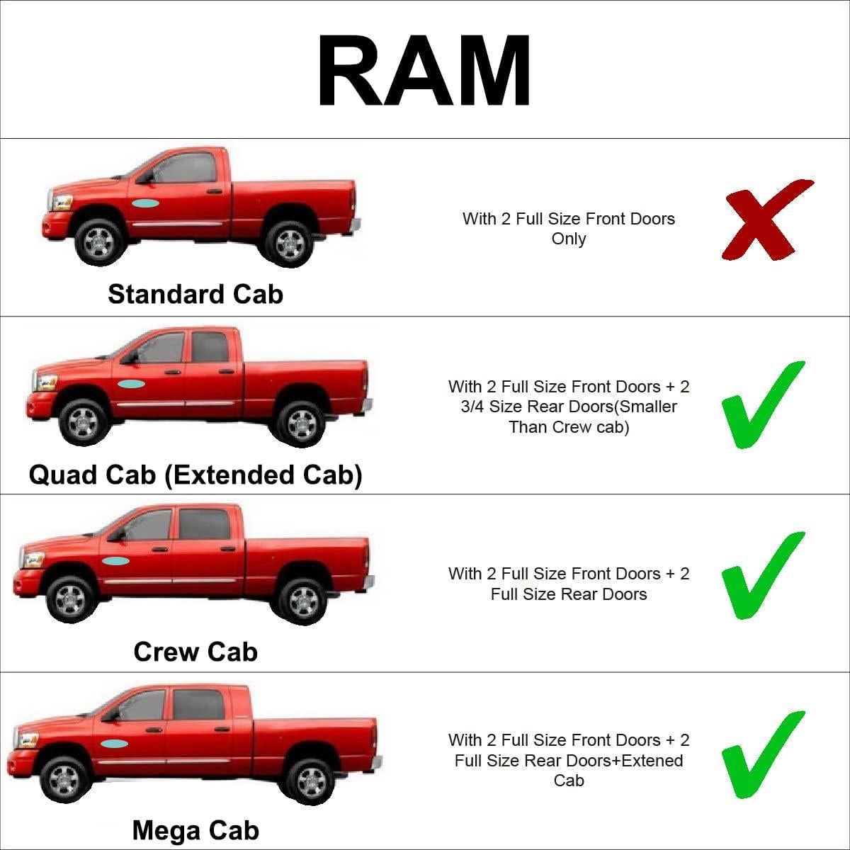 Cortinas Solares YelloPro para Dodge RAM 2500 3500 2010-2025