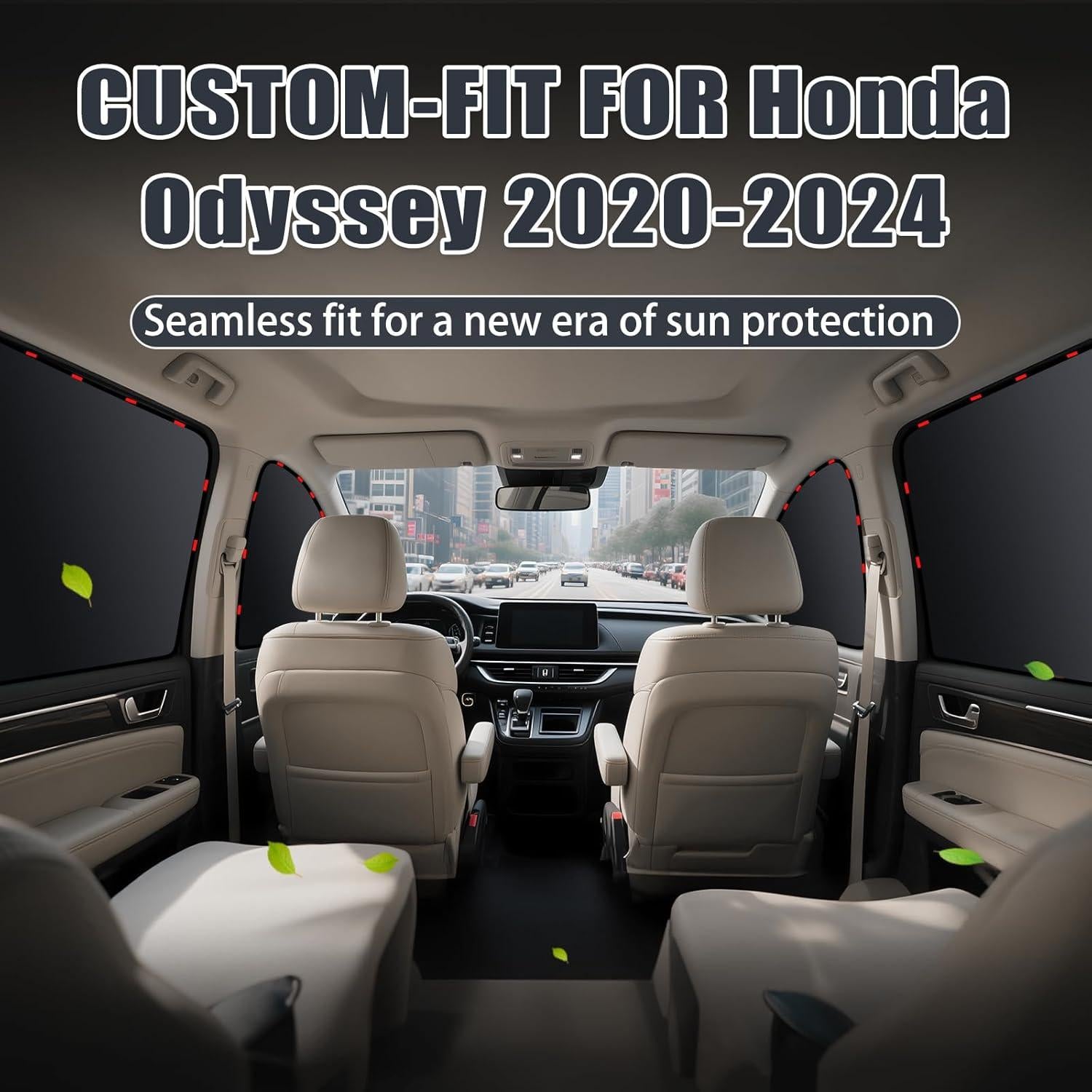 Sombrillas Magnéticas ZATOOTO para Ventanas Honda Odyssey 2020-2024