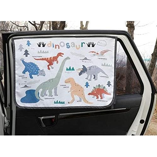 Cortina Magnética Bebedeco para Ventana de Coche - 95% UV, Dinosaurio