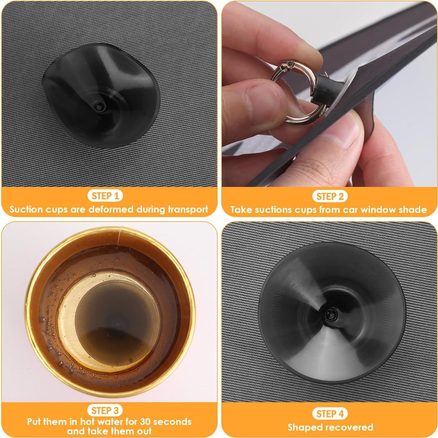 Sombrillas para Coche Pakoo 2 Pzas 45x35.5 cm Protección UV