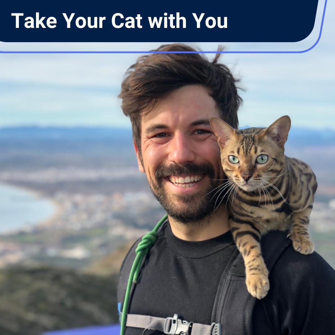 Arnés para Gato Mediano Houdini OutdoorBengal Negro