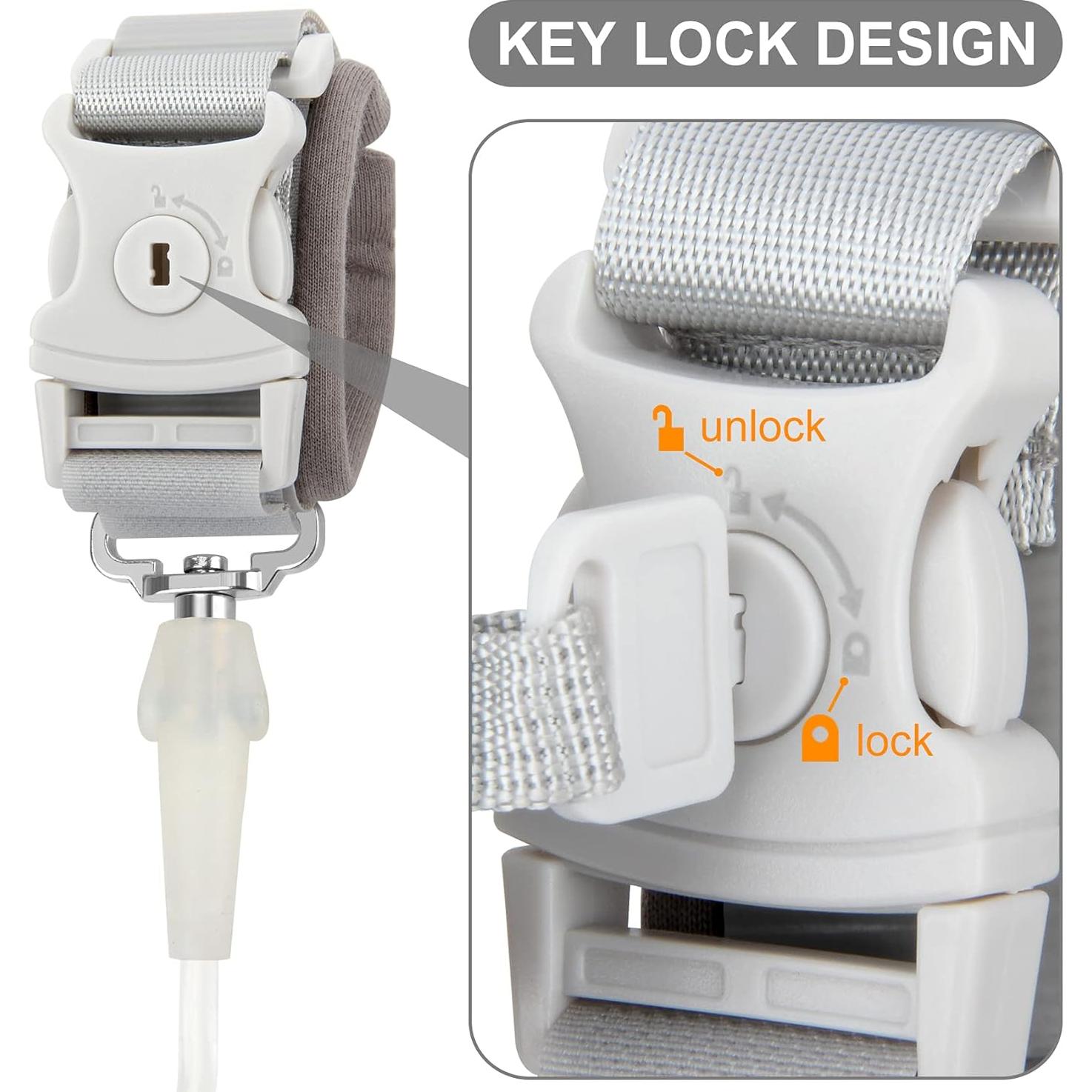 Correa Antipérdida para Niños Blisstime 2m Gris Claro