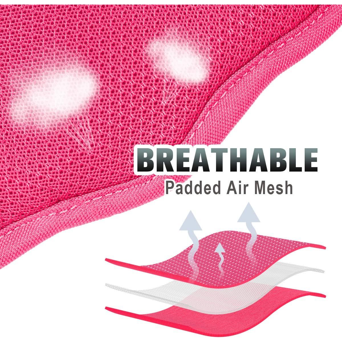 Arnés para Perros Sin Tirones BARKBAY Grande Rosa Reflectante