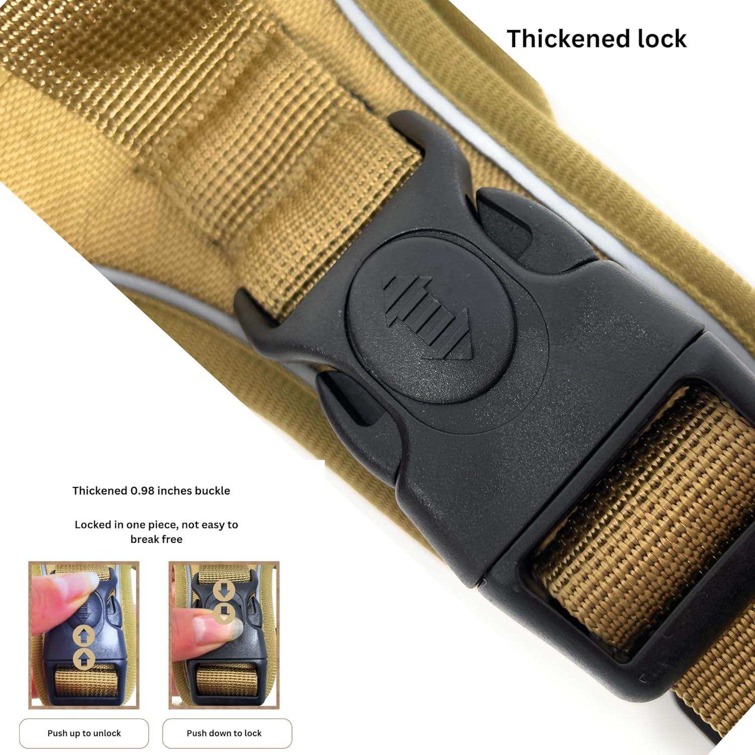 Arnés para Perro BOLDPET con Soporte para Airtag - Grande KHAKI