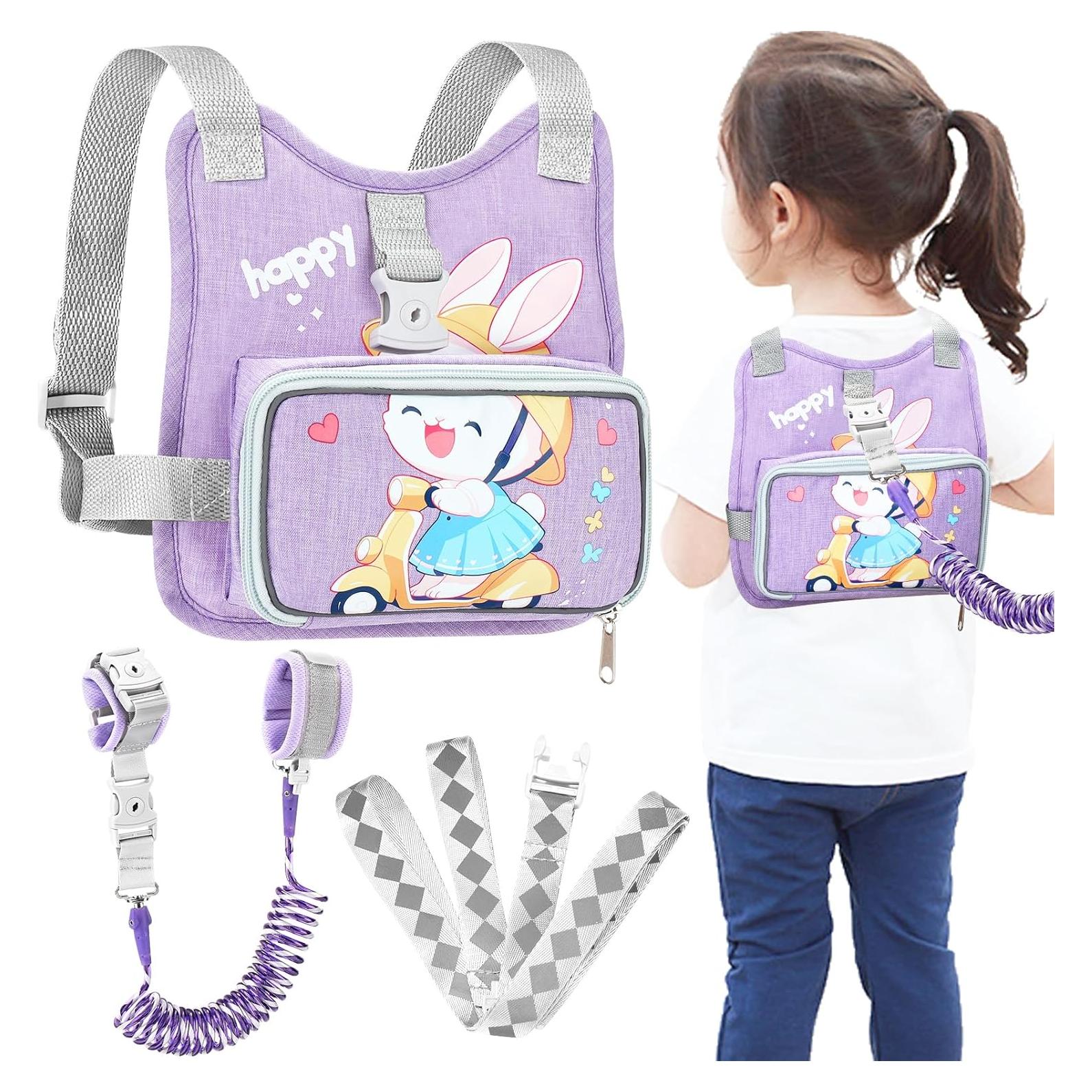 Accmor Arnés Antipérdida para Niños Pequeños Conejo Púrpura