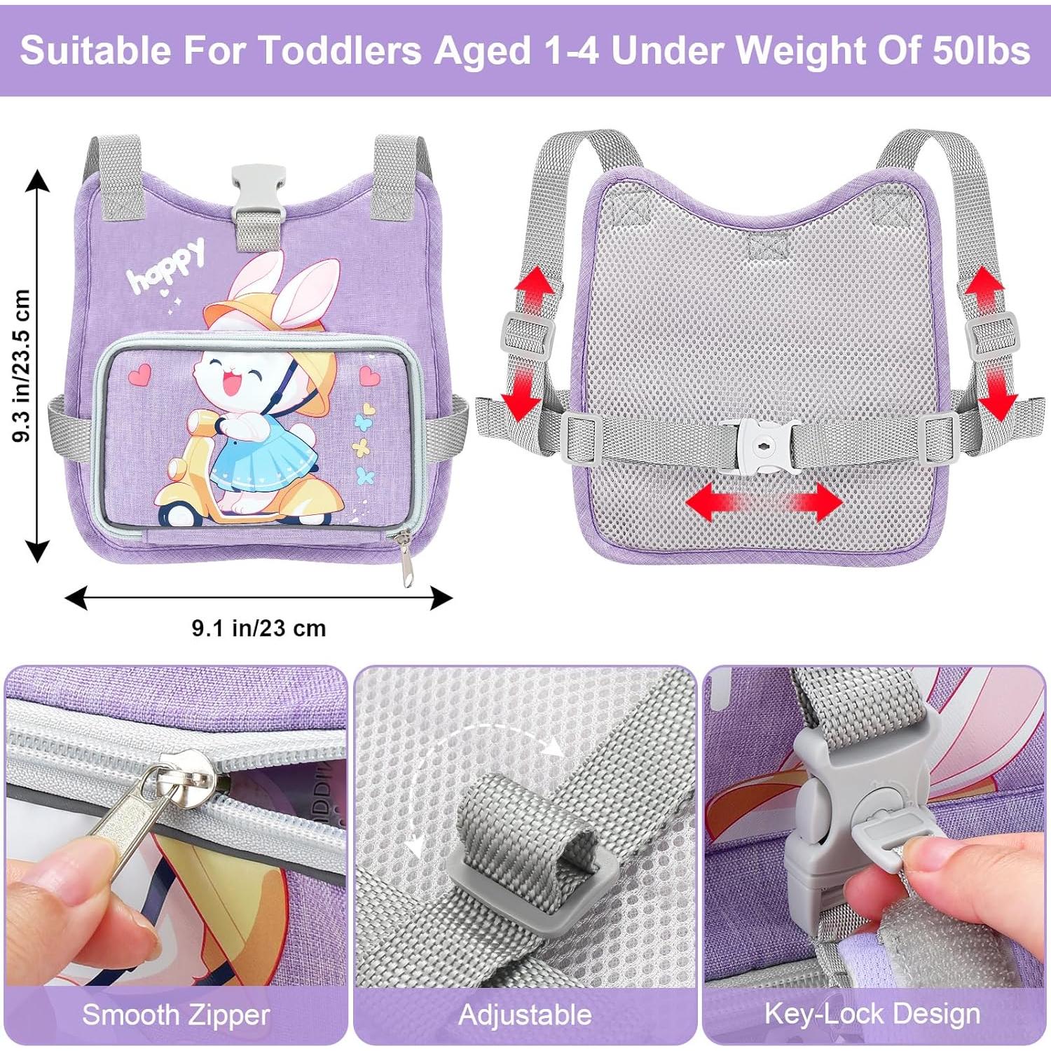 Accmor Arnés Antipérdida para Niños Pequeños Conejo Púrpura