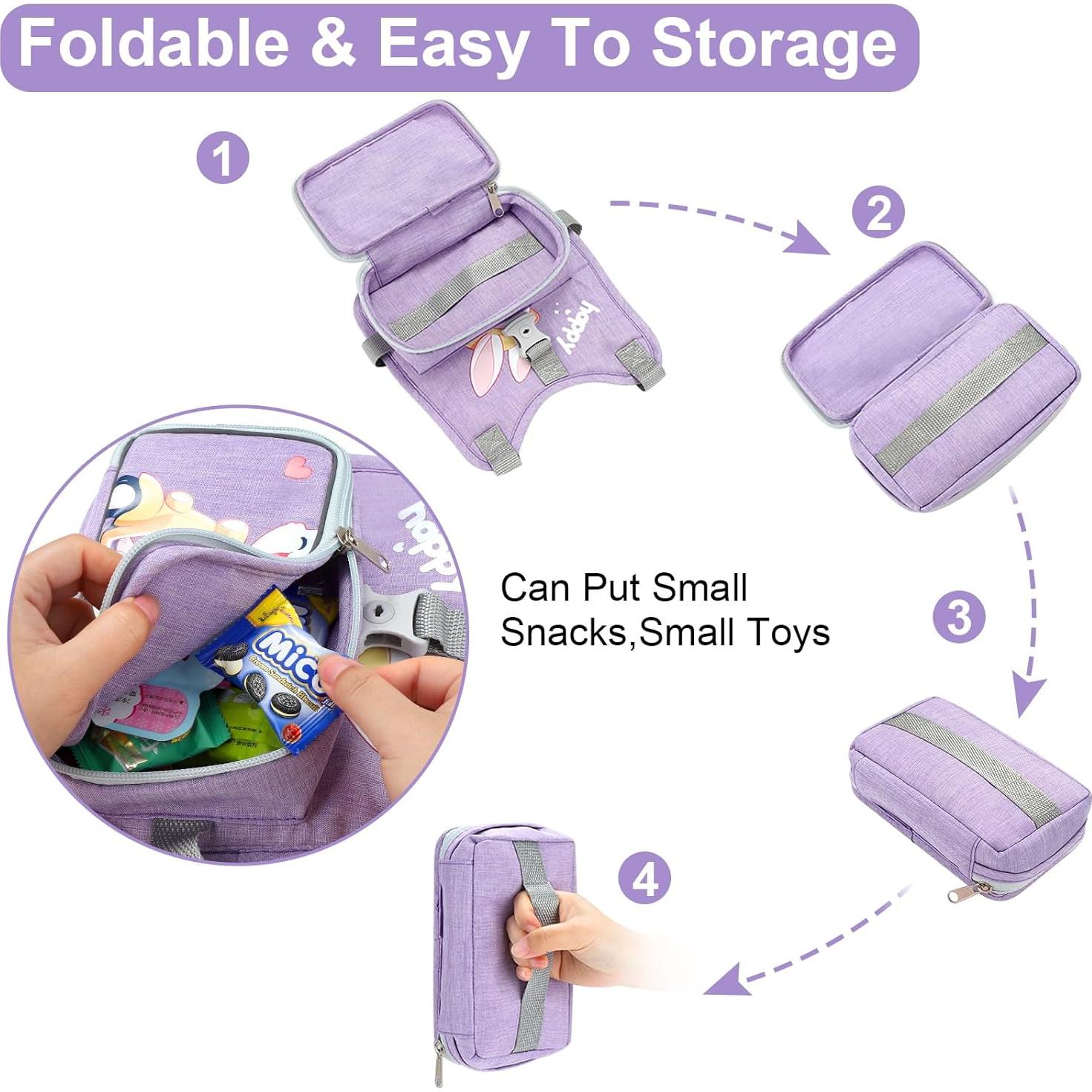 Accmor Arnés Antipérdida para Niños Pequeños Conejo Púrpura