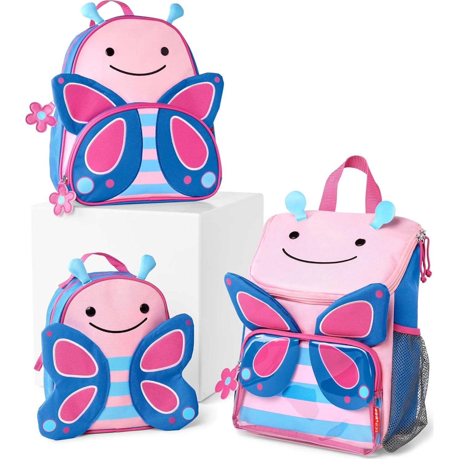 Mochila Mini Skip Hop Zoo Mariposa con Correa de Seguridad