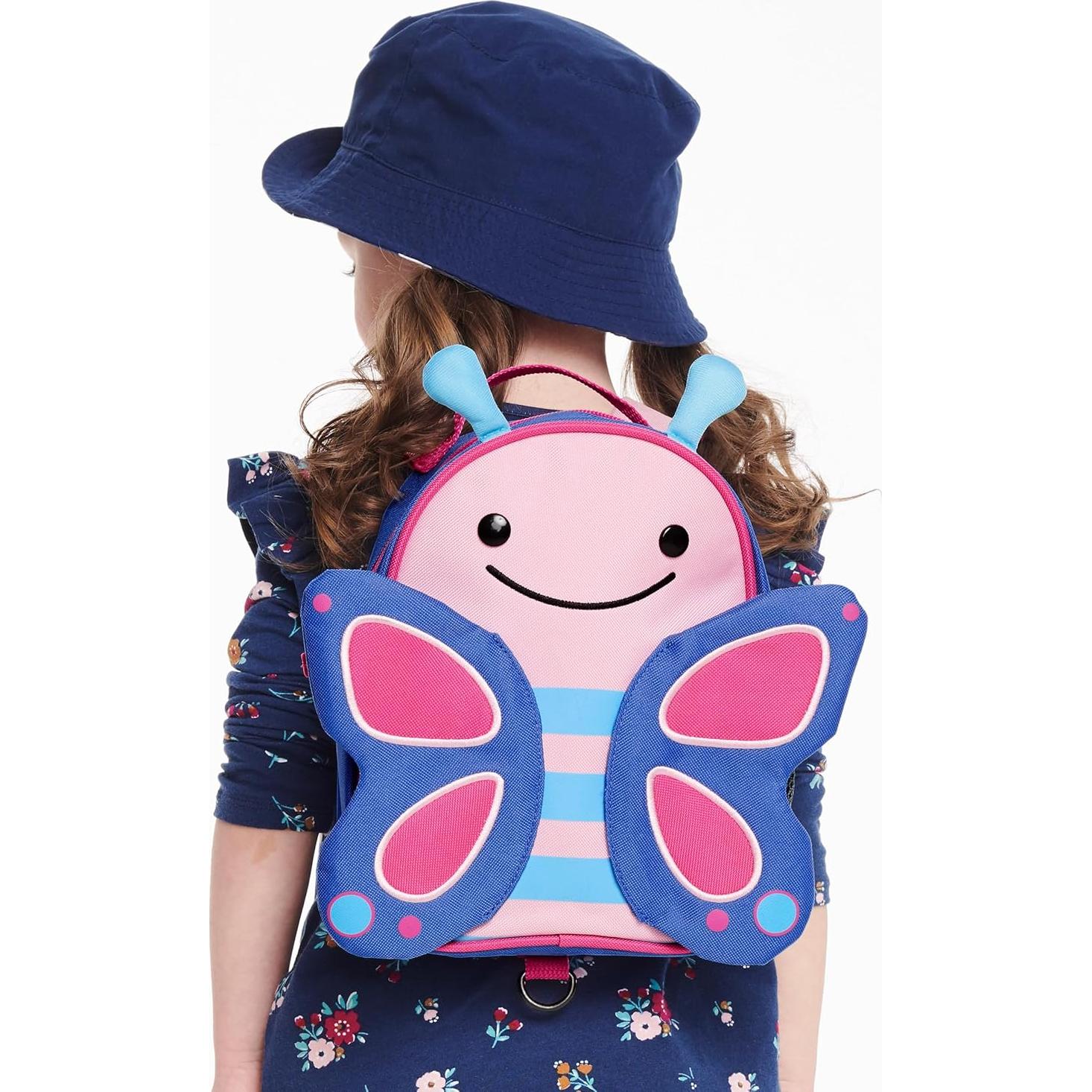 Mochila Mini Skip Hop Zoo Mariposa con Correa de Seguridad