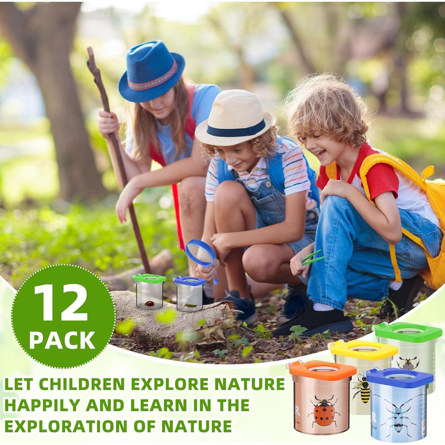 Kit de Observación de Insectos Halloscume 12 Piezas Aumentador