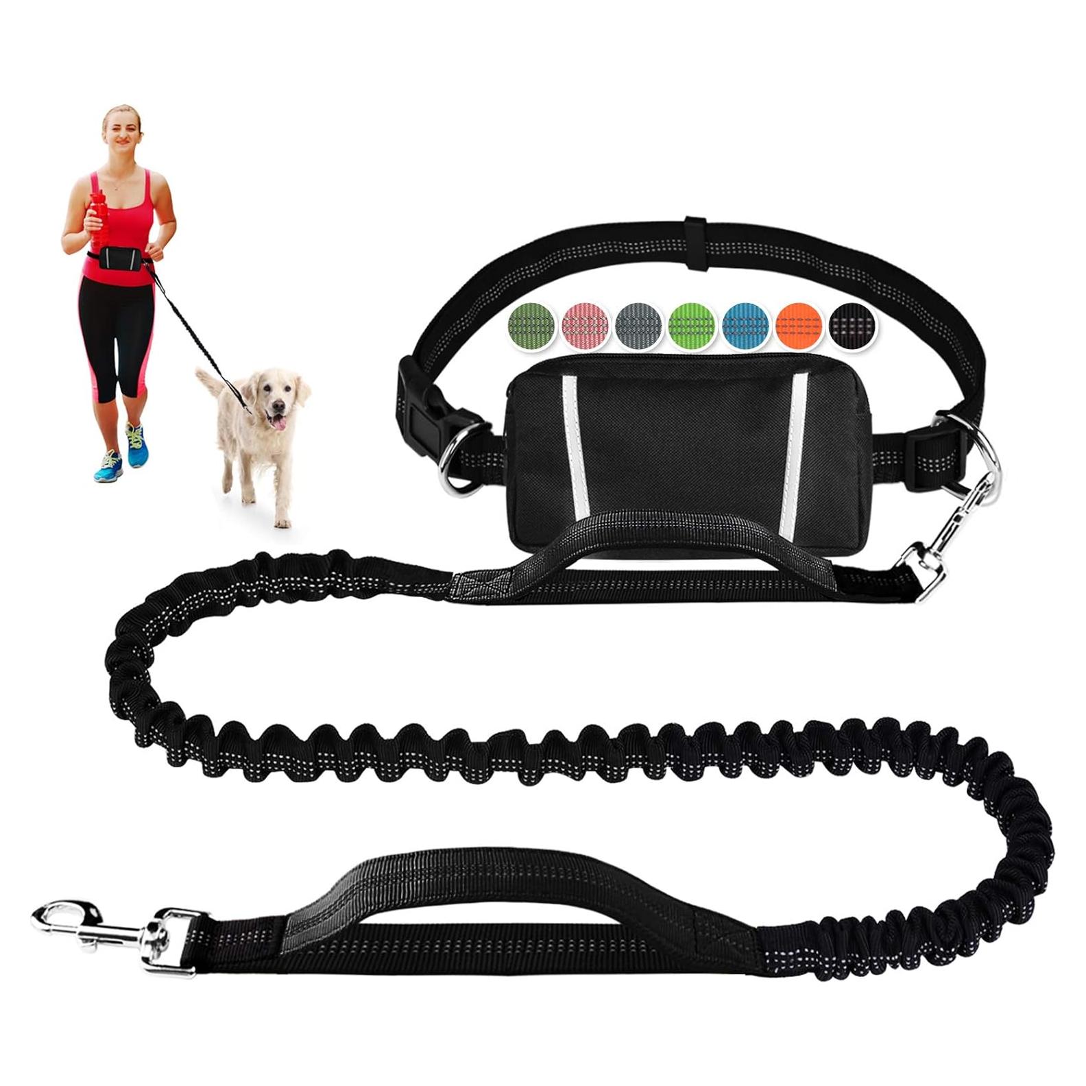 Correa para Perros Manos Libres LANNEY con Bolsa y Bungee