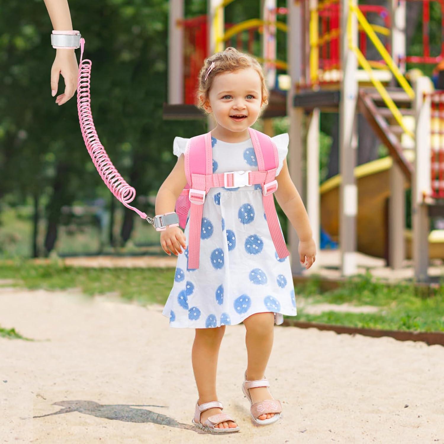 Mochila Infantil con Correa Accmor Fresa Rosa 1-3 Años