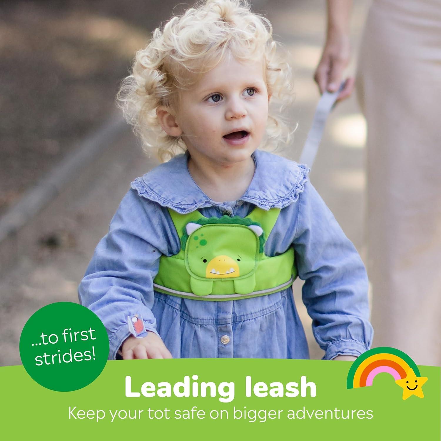 Correa para Niños Trunki Dudley Dinosaurio Verde - Arnés de Seguridad