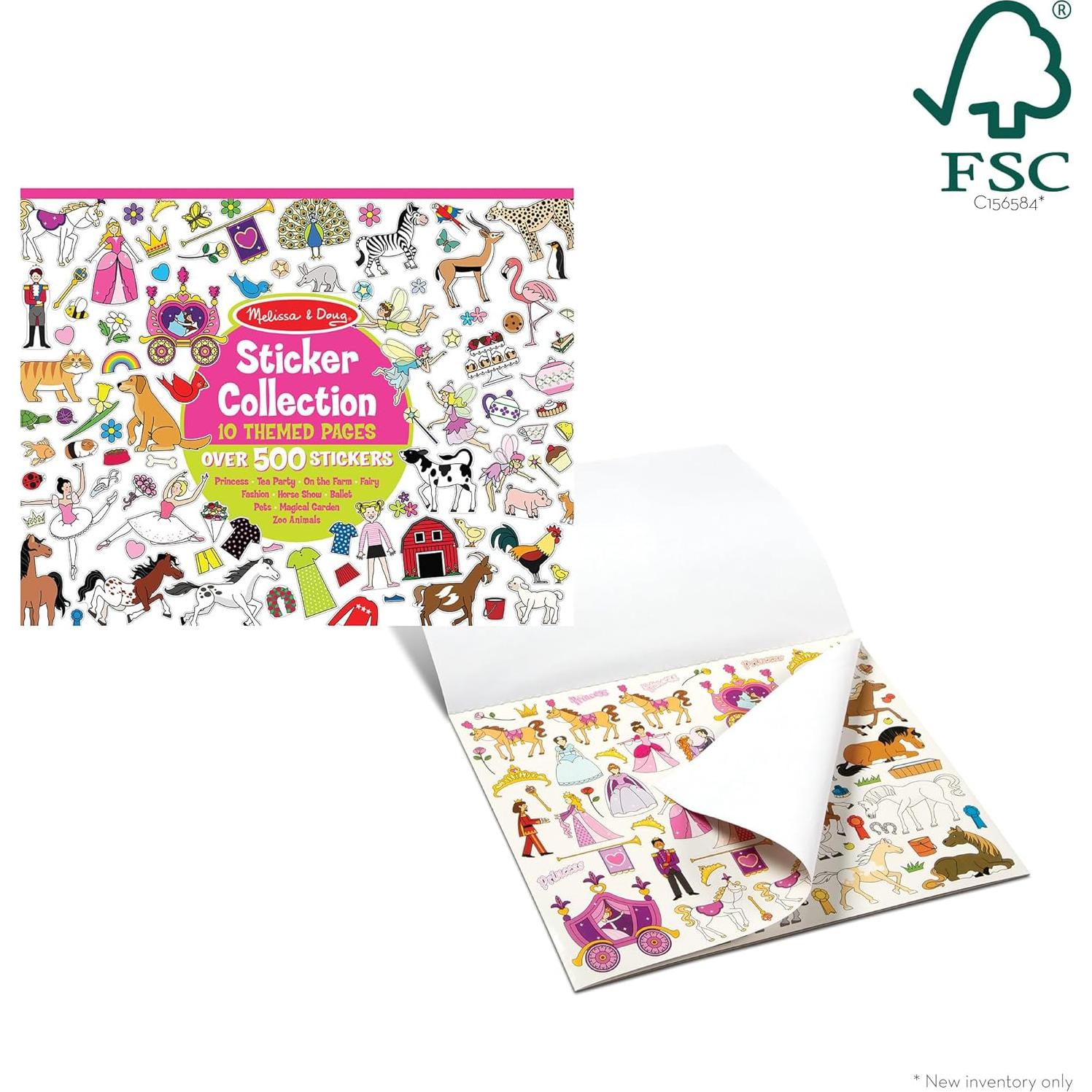 Libro de Stickers Melissa & Doug - 500+ Stickers Creativos