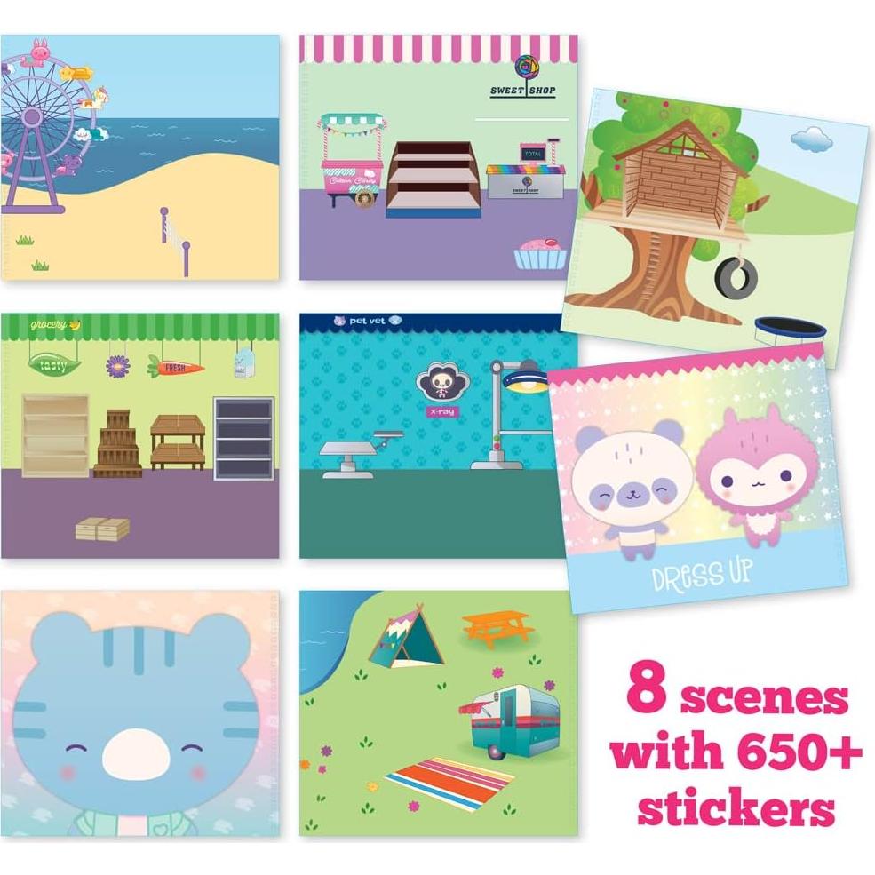 Libro de Stickers Reutilizables Craft-tastic - 650+ Stickers