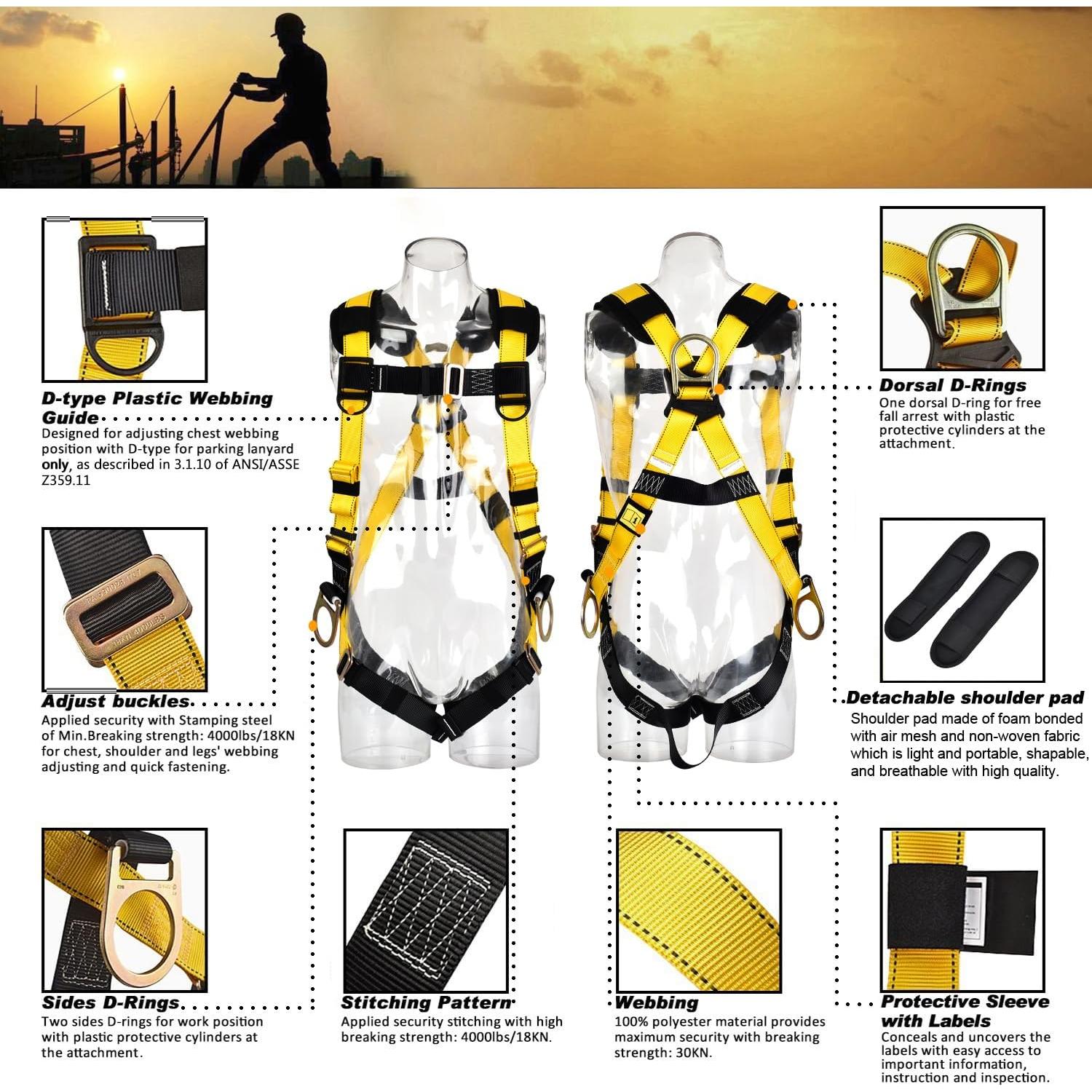 Arnés de Seguridad WELKFORDER WFH001 5 Puntos 140 kg