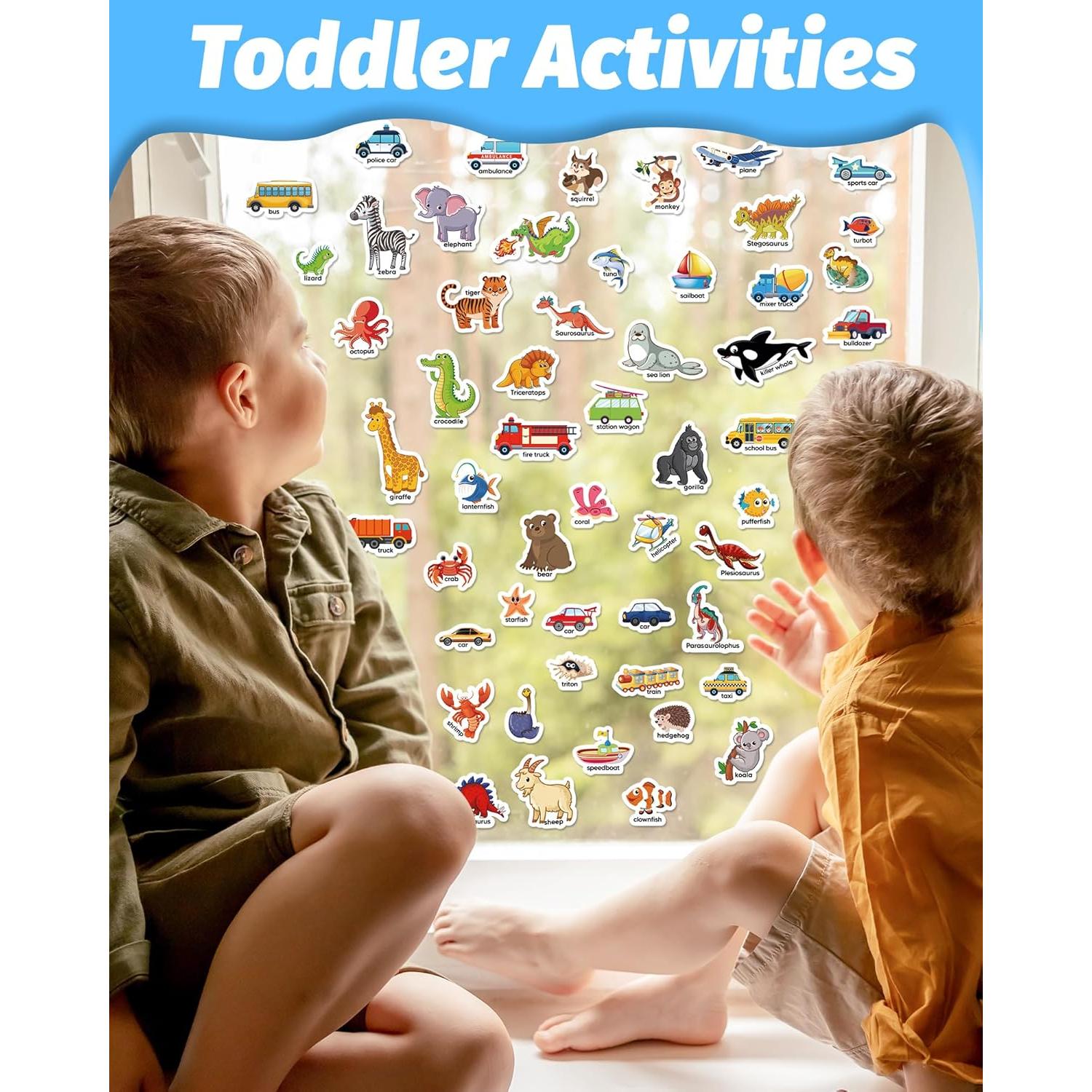 Libro de Pegatinas Reutilizables Walenced 6 Temas 2-4 Años