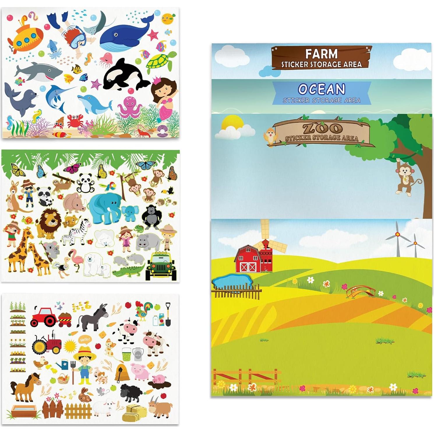 Libro de Pegatinas Mágicas Giggles y Pebbles - 170 Piezas