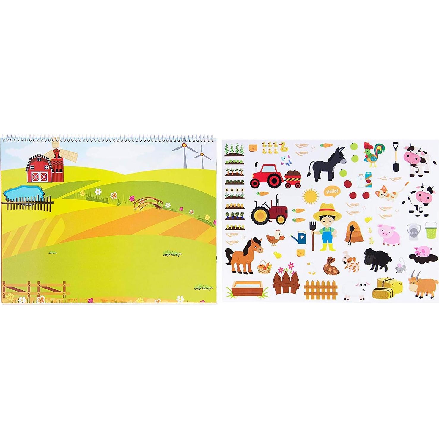 Libro de Pegatinas Mágicas Giggles y Pebbles - 170 Piezas