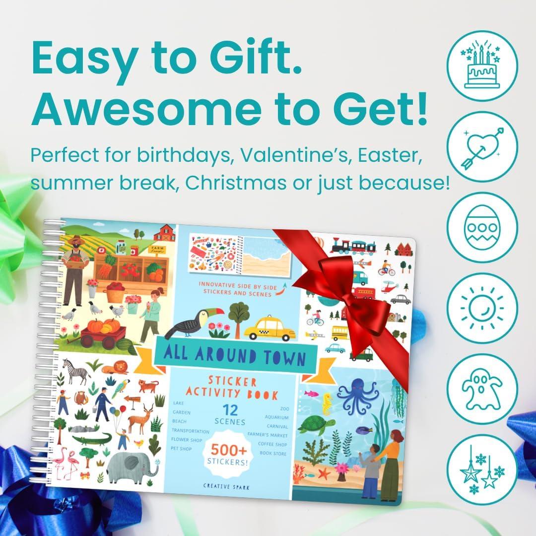 Libro de Stickers CUPKIN Todo Alrededor de la Ciudad 500+ Stickers