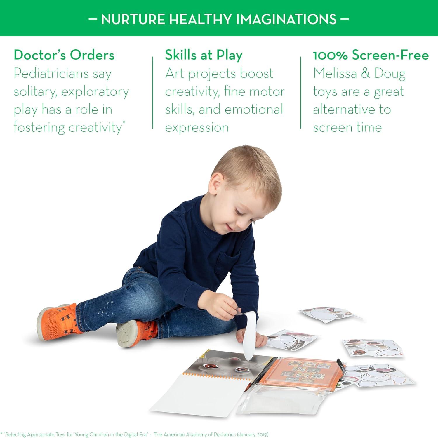 Bloc de Pegatinas Reutilizables Melissa & Doug Safari 66 Piezas