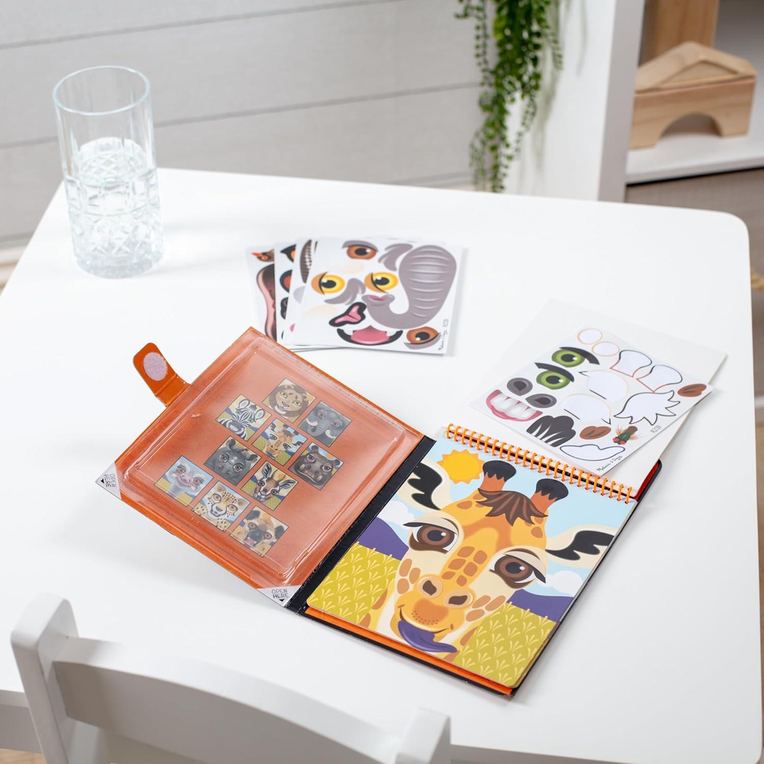 Bloc de Pegatinas Reutilizables Melissa & Doug Safari 66 Piezas