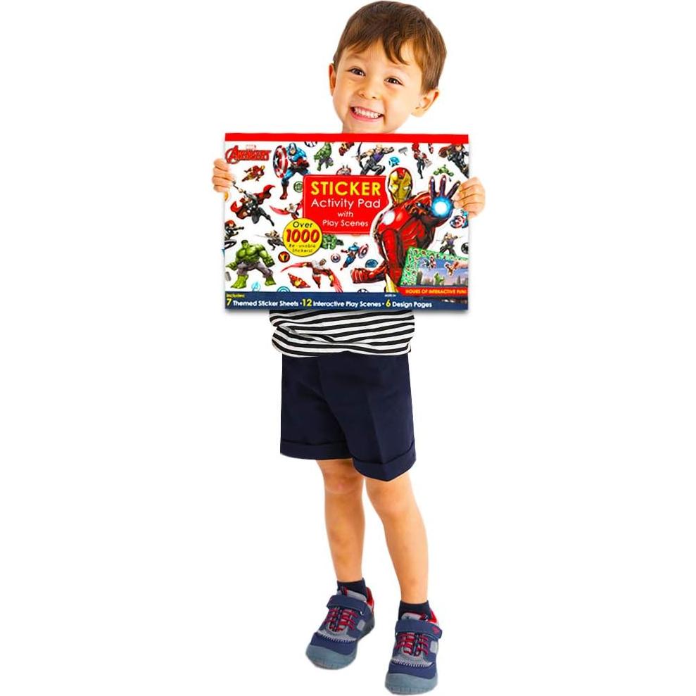 Papel de Actividad con Pegatinas Marvel Bendon 1000 Piezas