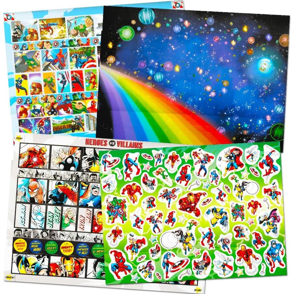 Papel de Actividad con Pegatinas Marvel Bendon 1000 Piezas