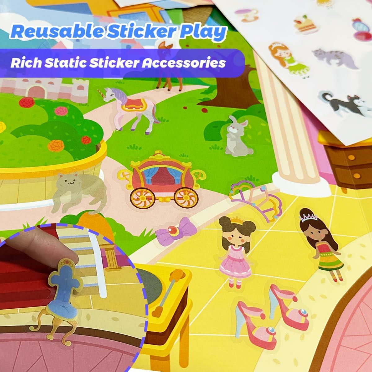 Libros de Pegatinas Reutilizables LILIBEL Granja 2-4 Años