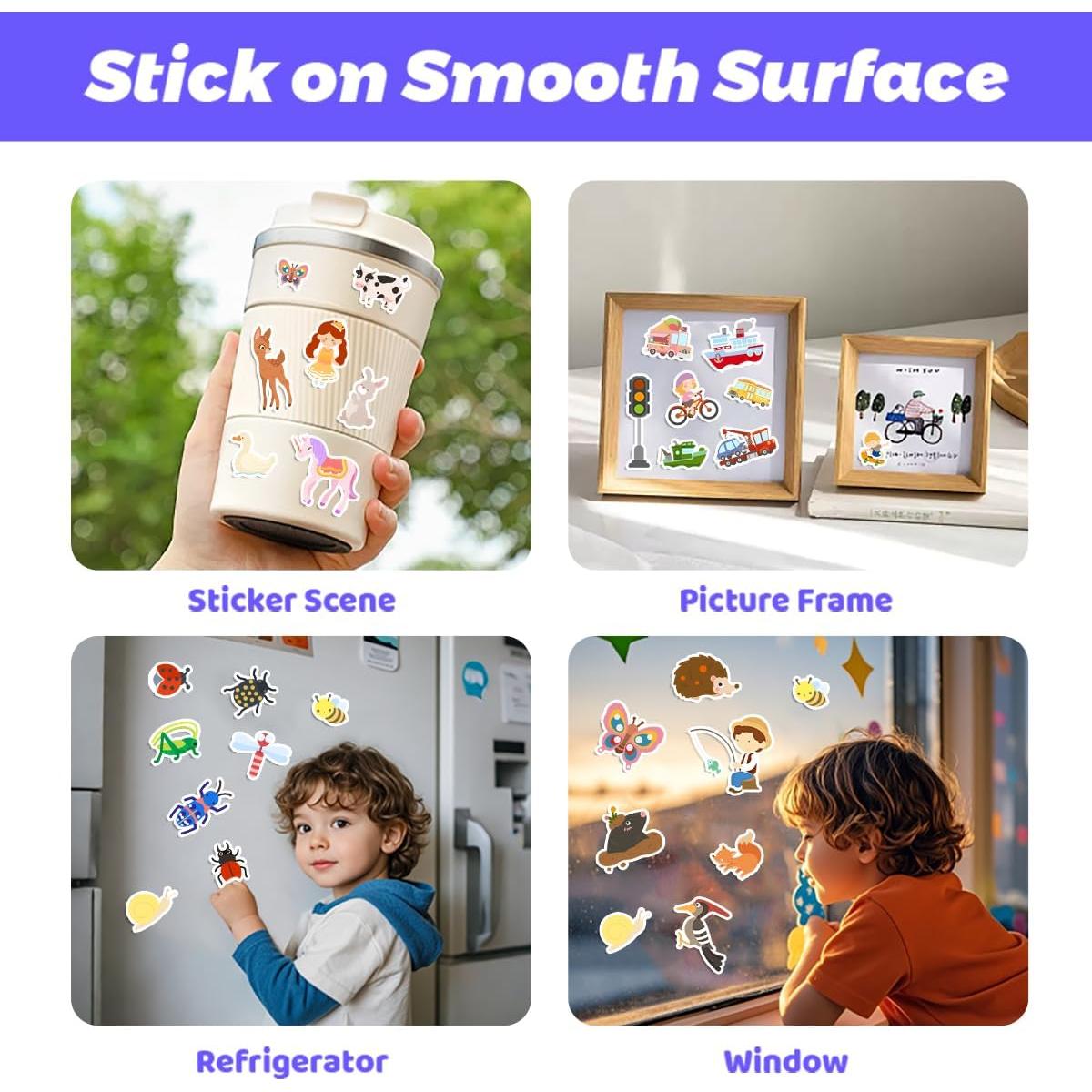 Libros de Pegatinas Reutilizables LILIBEL Granja 2-4 Años