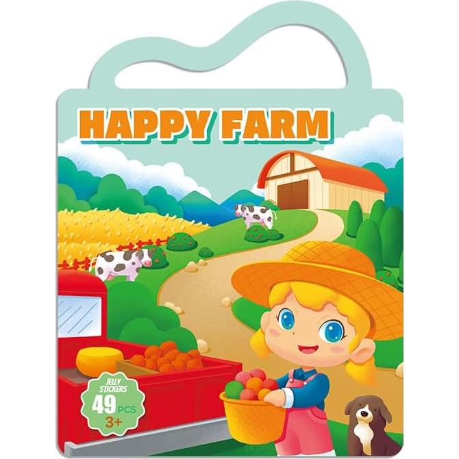 Libros de Pegatinas Reutilizables LILIBEL Granja 2-4 Años