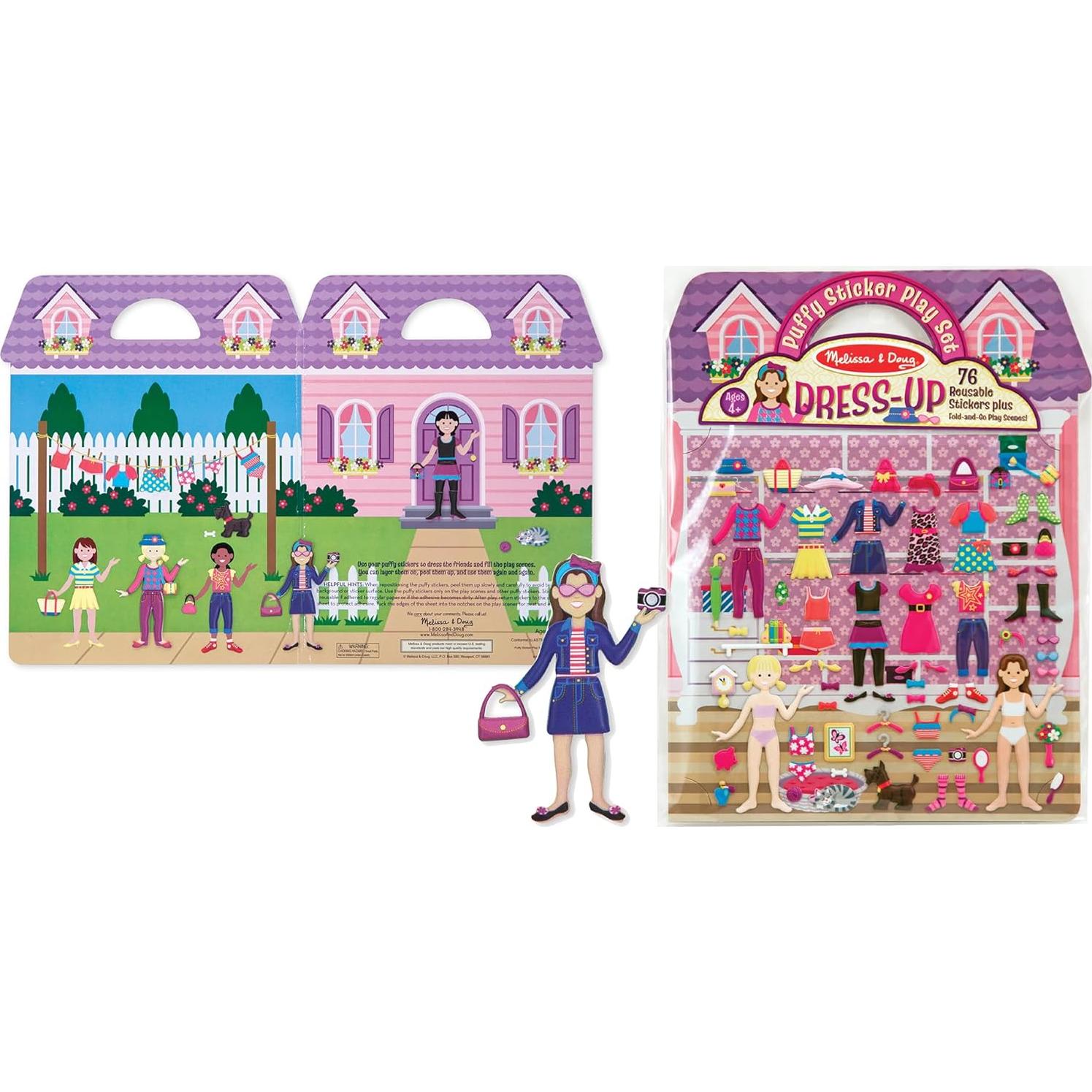 Libro de Actividades de Stickers Esponjosos Melissa & Doug - 76 Reutilizables