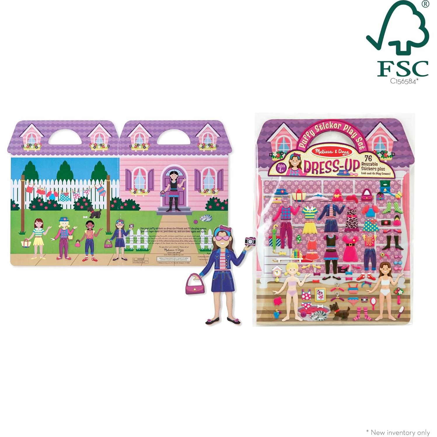 Libro de Actividades de Stickers Esponjosos Melissa & Doug - 76 Reutilizables