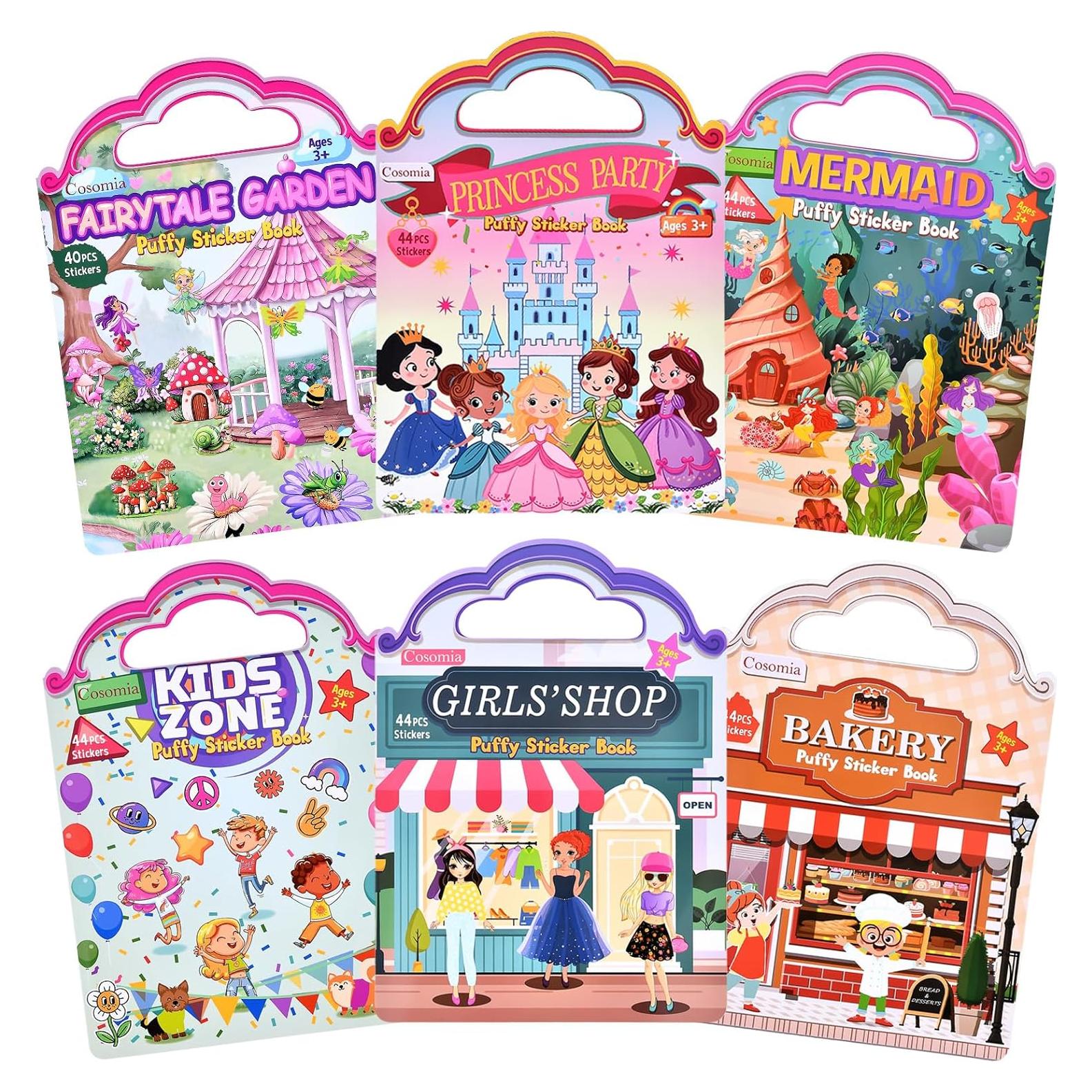 Set de Libros de Stickers Puffy Cosomia - 260 Stickers 3D