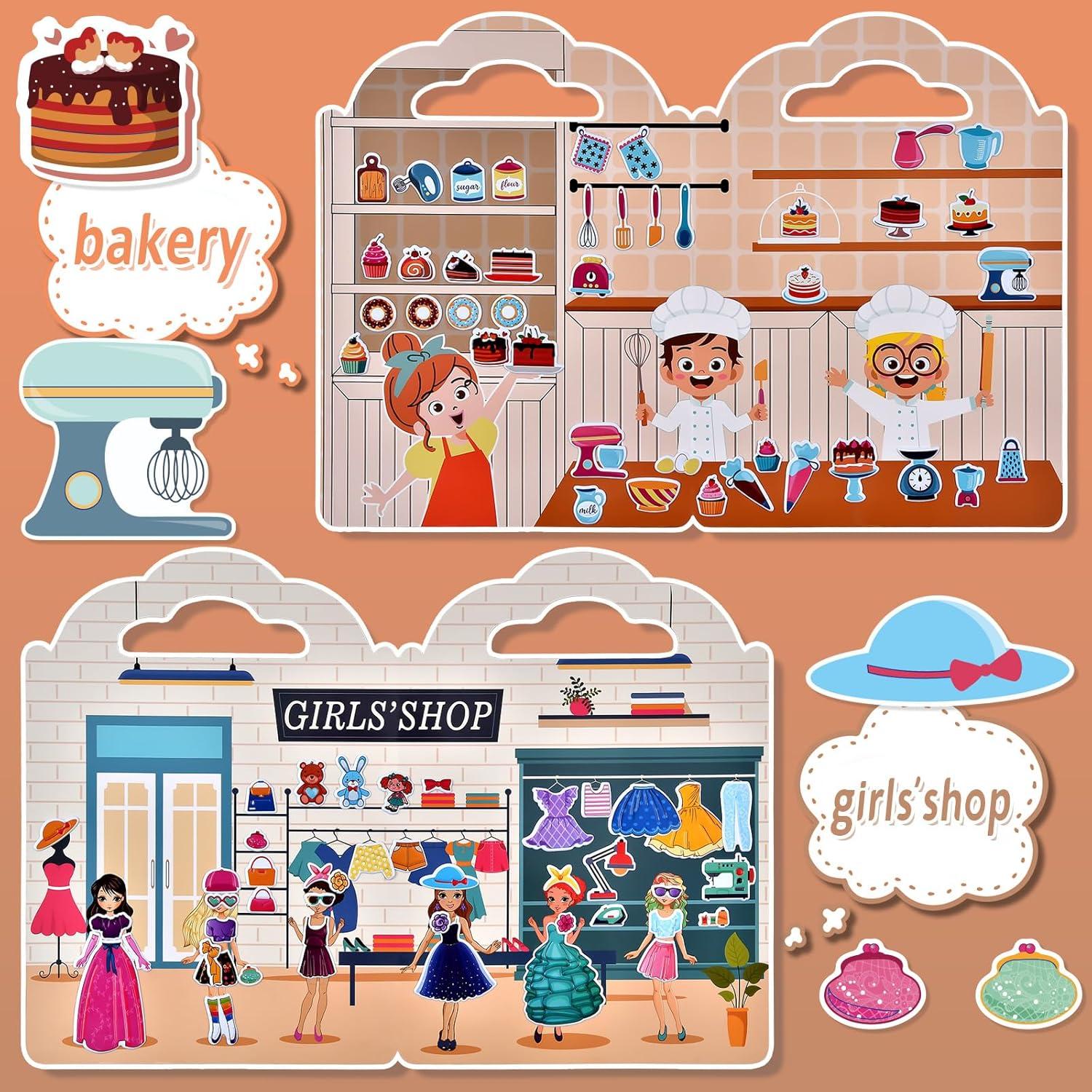 Set de Libros de Stickers Puffy Cosomia - 260 Stickers 3D