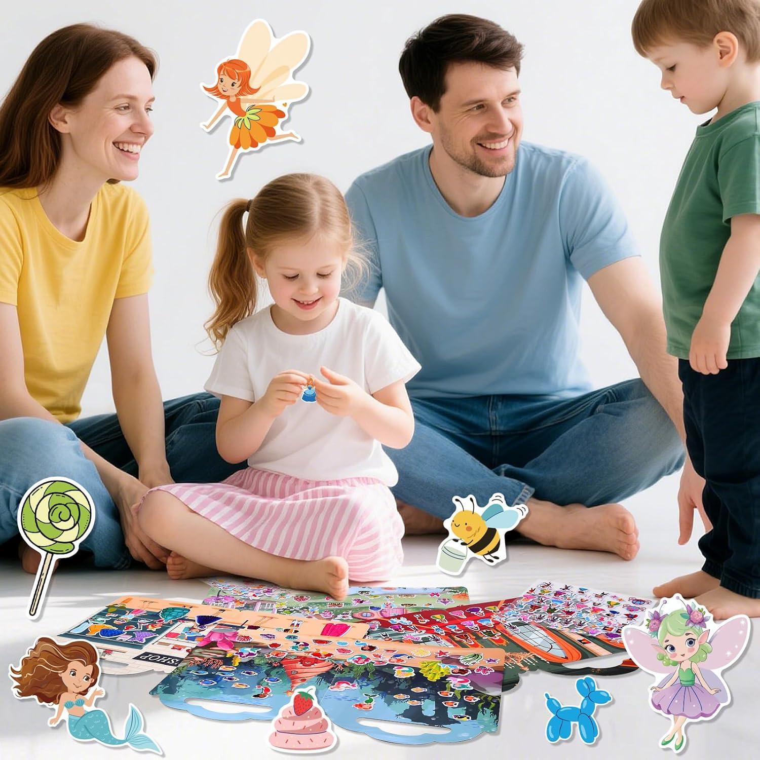 Set de Libros de Stickers Puffy Cosomia - 260 Stickers 3D