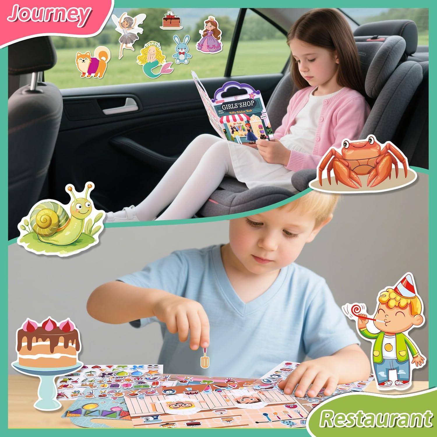 Set de Libros de Stickers Puffy Cosomia - 260 Stickers 3D