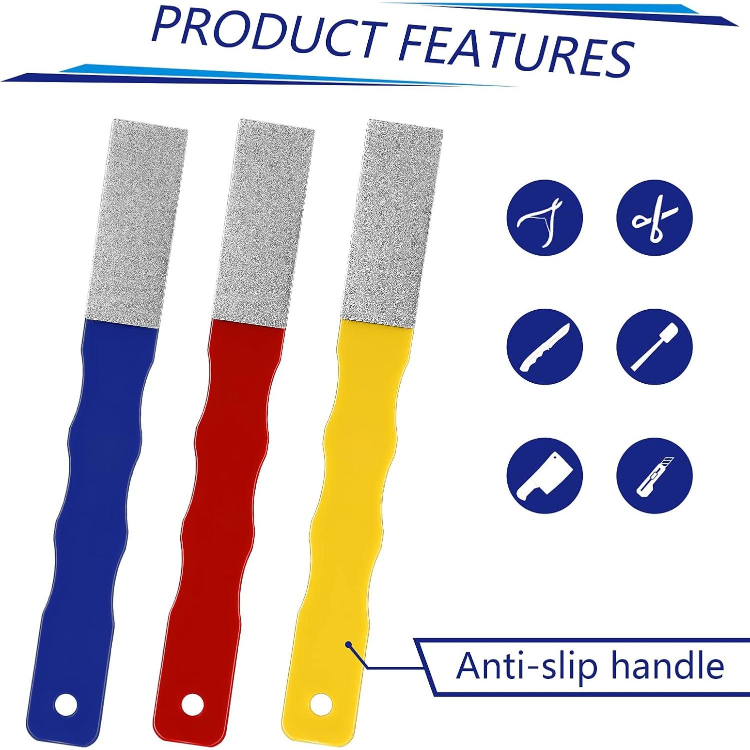 Juego de 6 Piedras de Afilar de Diamante Honoson 15 cm