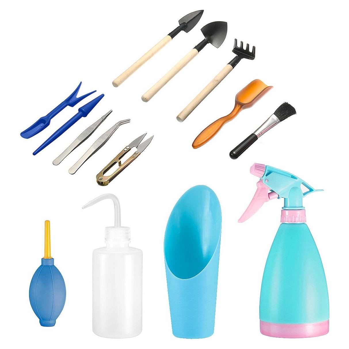 Kit de Herramientas de Jardín Miniatura 14 Piezas JDYYICZ