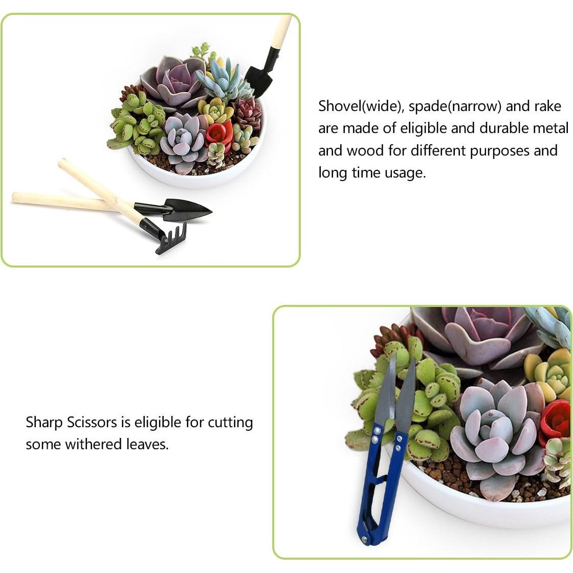 Kit de Herramientas de Jardín Miniatura 14 Piezas JDYYICZ