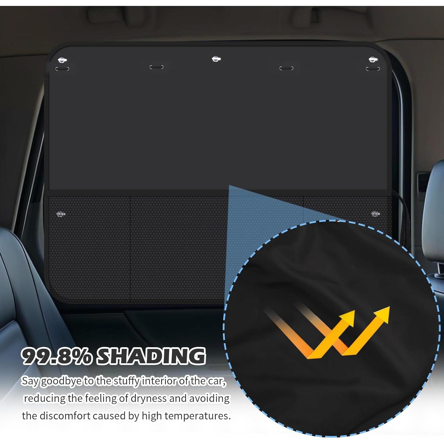 Sombrillas Opacas para Ventanas de Coche IHOTDER 69.1x50 cm