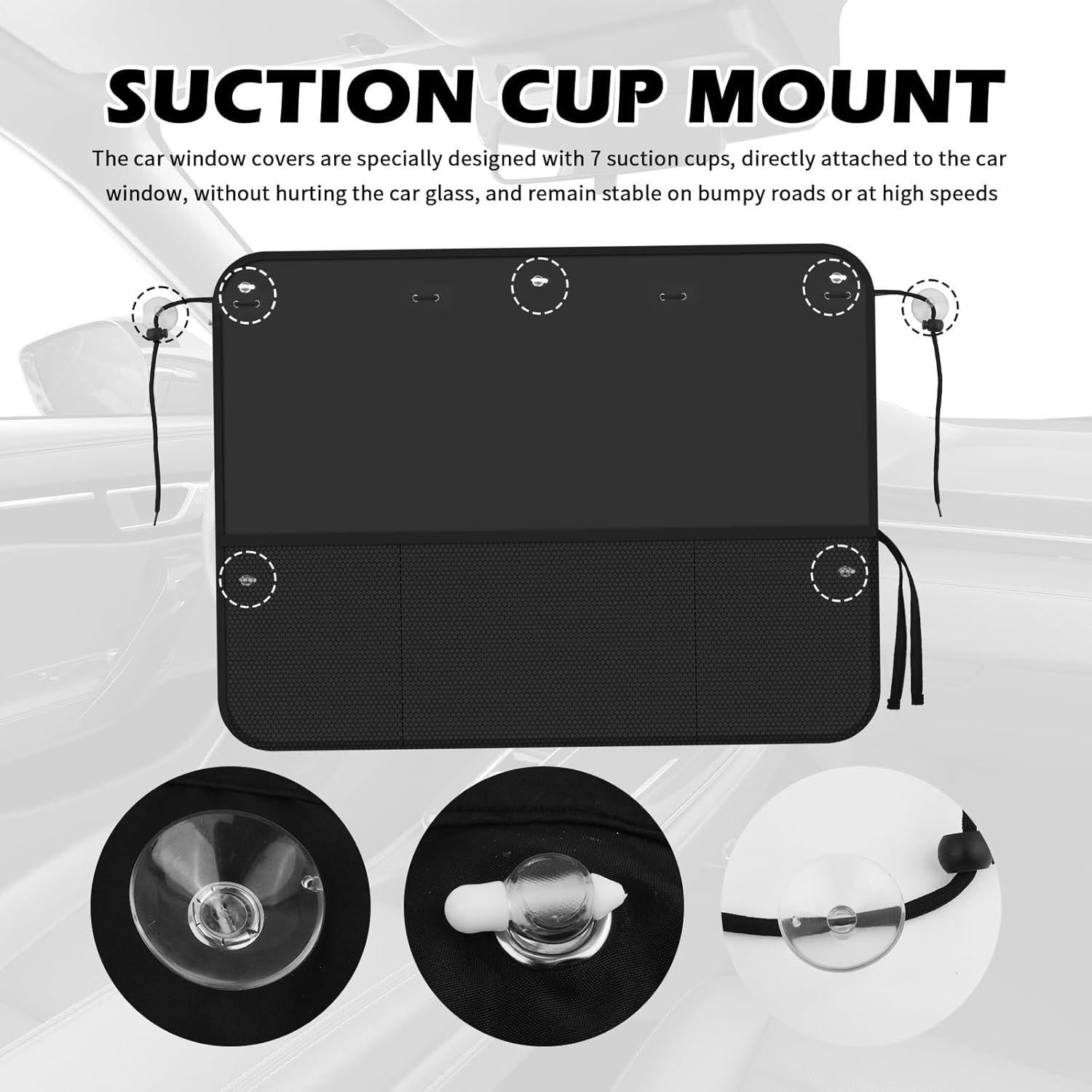 Sombrillas Opacas para Ventanas de Coche IHOTDER 69.1x50 cm