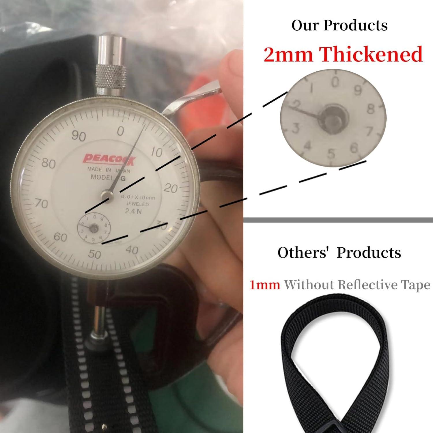 Clip de Seguridad para Perros Chngna, Ajustable Nylon Reflectante