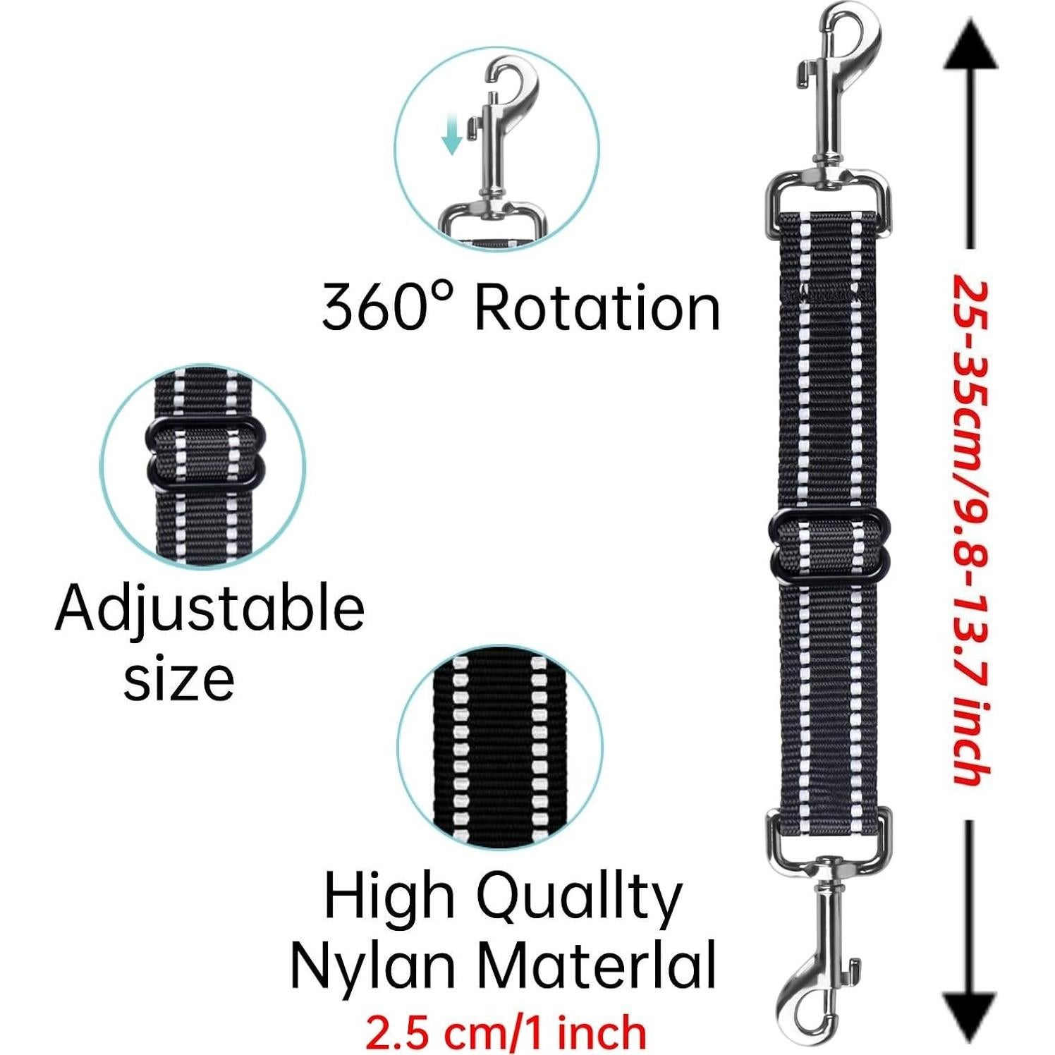 Clip de Seguridad para Perros Chngna, Ajustable Nylon Reflectante
